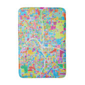Colorful Atlanta Map Badmat (Voorkant Verticaal)