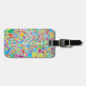 Colorful Atlanta Map Bagagelabel (Voorkant horizontaal)