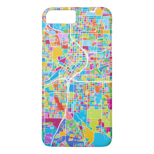 Colorful Atlanta Map Case-Mate iPhone Case (Achterkant)