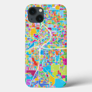 Colorful Atlanta Map iPhone 13 Hoesje