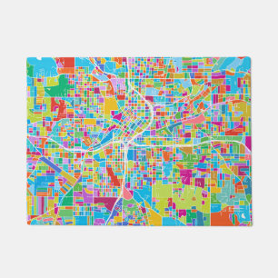 Colorful Atlanta Map Deurmat