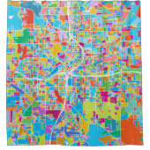 Colorful Atlanta Map Douchegordijn (Voorkant)