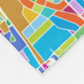 Colorful Atlanta Map Fleece Deken (Hoek)