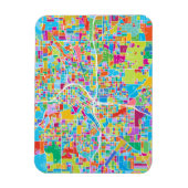 Colorful Atlanta Map Magneet (Verticaal)