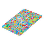 Colorful Atlanta Map Magneet (Linkerzijde)