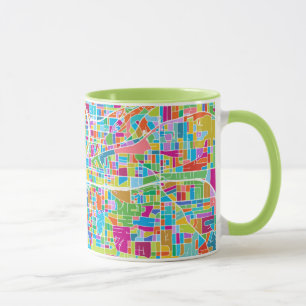 Colorful Atlanta Map Mok