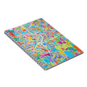 Colorful Atlanta Map Notitieboek (Rechterzijde)