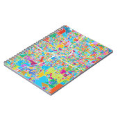 Colorful Atlanta Map Notitieboek (Linkerzijde)