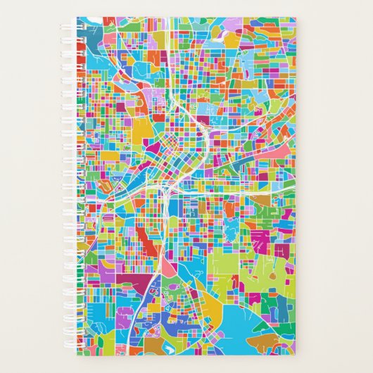 Colorful Atlanta Map Planner (Voorkant)
