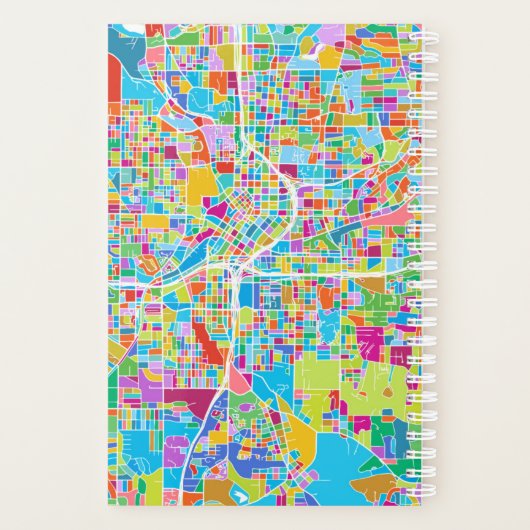 Colorful Atlanta Map Planner (Achterkant)