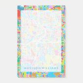 Colorful Atlanta Map Post-it® Notes (Voorkant)