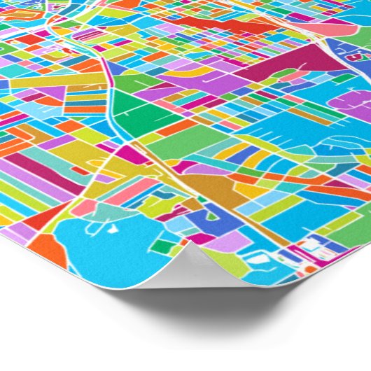 Colorful Atlanta Map Poster (Hoek)