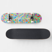 Colorful Atlanta Map Skateboard (Horizontaal)
