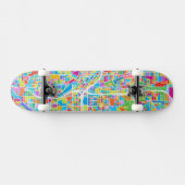 Colorful Atlanta Map Skateboard (Horizontaal)