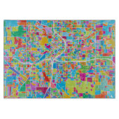 Colorful Atlanta Map Snijplank (Voorkant)
