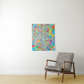 Colorful Atlanta Map Wandkleed (In situ)