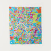 Colorful Atlanta Map Wandkleed (Voorkant)