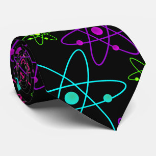 Colorful atoms on Black Stropdas