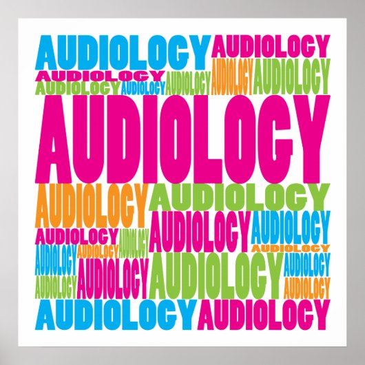 Colorful Audiology Poster (Voorkant)