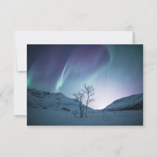 Colorful Aurora Borealis Card (Voorkant)