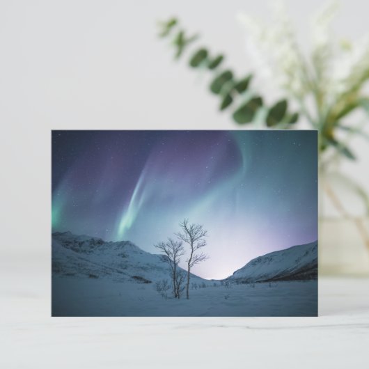 Colorful Aurora Borealis Card (Staand voorkant)