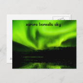 Colorful Aurora Borealis Sky Briefkaart (Voorkant / Achterkant)