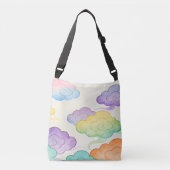 Colorful Auspicious Clouds - Chinese Inspired Luck Crossbody Tas (Voorkant)