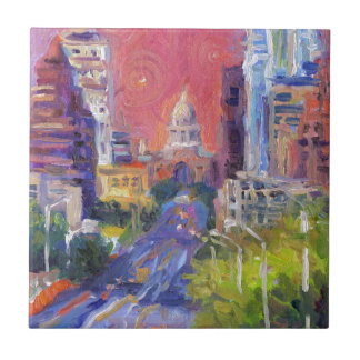 Colorful Austin Downtown Congress Avenue Art Tegeltje