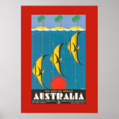 Colorful Australian Fish Travel Poster (Voorkant)