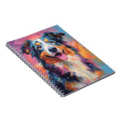 Colorful Australian Shepherd Notitieboek (Rechterzijde)