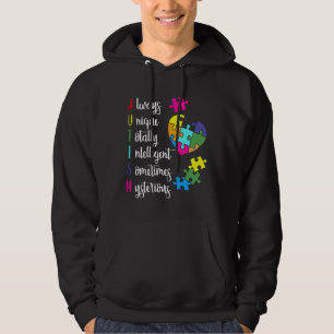 Colorful Autism Awareness Design for Asp Parents S Hoodie