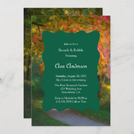 Colorful Autumn Day Brunch & Bubbly Kaart