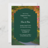 Colorful Autumn Day Engagement Party Kaart (Voorkant)