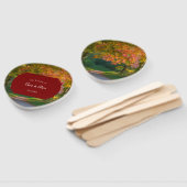 Colorful Autumn Day Wedding Handwaaier (Niet-gemonteerd)