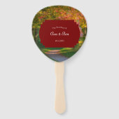 Colorful Autumn Day Wedding Handwaaier (Voorkant)