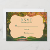 Colorful Autumn Day Wedding RSVP Card Kaart (Voorkant)