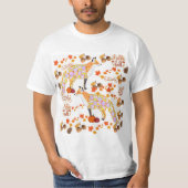 Colorful Autumn Fox T-shirt (Voorkant)
