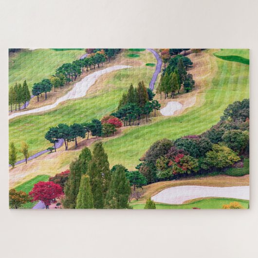 Colorful Autumn Golf Course Legpuzzel (Horizontaal)