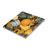 Colorful Autumn Gourds and Squash Tegeltje (Zijkant)