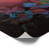 Colorful Autumn in Small Village AI Art Poster (Hoek)