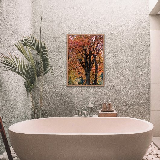 Colorful Autumn laat fotografisch over Foto Afdruk