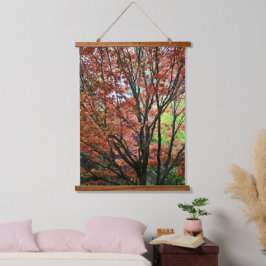 Colorful Autumn laat fotografisch over Hangend Wandkleed