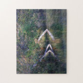 Colorful Autumn Lake Logs and Reflection Scene Legpuzzel (Verticaal)