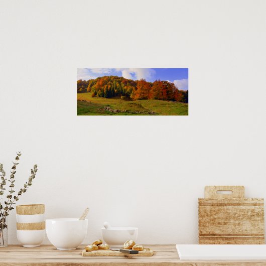 Colorful Autumn Landschap Poster (Keuken)