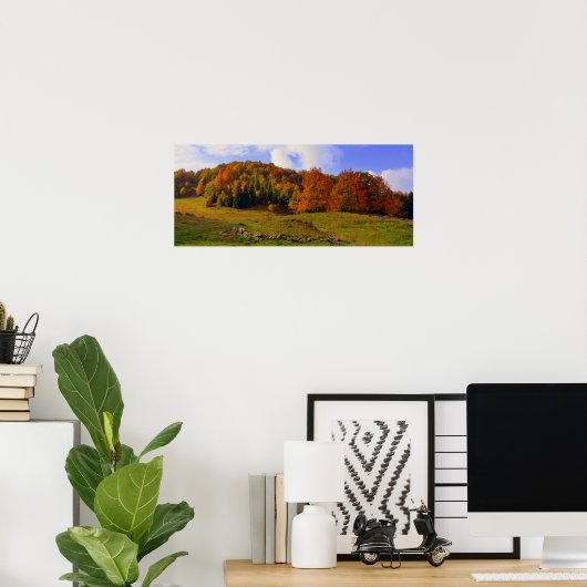 Colorful Autumn Landschap Poster (Thuiskantoor)