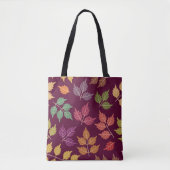 Colorful Autumn Leaf Canvas tas (Voorkant)
