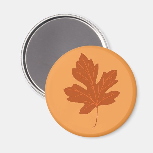 Colorful Autumn Leaf Magnet (Voorkant / Achterkant)