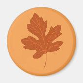 Colorful Autumn Leaf Magnet (Voorkant)