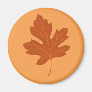 Colorful Autumn Leaf Magnet