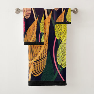 Colorful Autumn Leaves Bad Handdoek